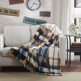 Tache Super Soft Winter Cabin Flannel Polyester Throw Blanket - DaDa Bedding Collection